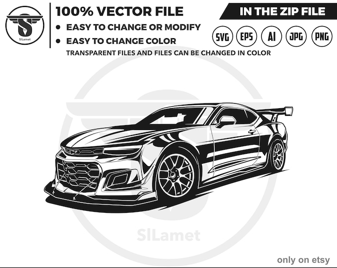 2020 chevrolet camaro svg - chevrolet svg - chevrolet silhouette - sport car silhouette - sport car svg - luxury car svg, excotic car Cricut