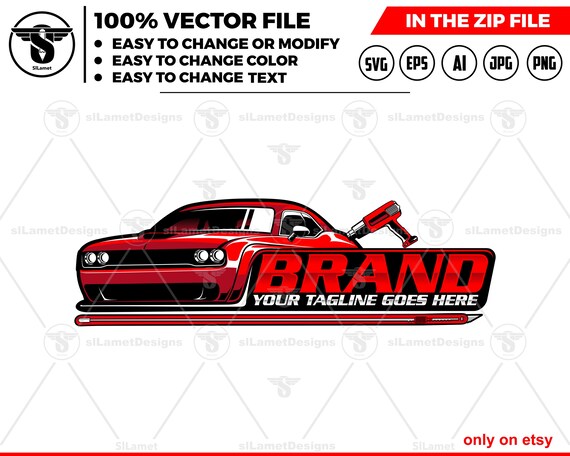 Car Wrap Logo - Vehicle Wrap Logo - Auto Wrap Business Design - Custom Vinyl Wrap logo- Car Styling Service logo