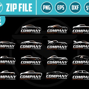 automotive logo, car abstract, car line art , car silhouette, car logo svg dxf file vector car logo