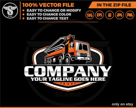concrete pump truck logo,concrete truck logo,Beton truck logo,Concrete pump logo,pumping logo,pumping svg