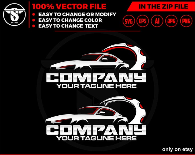 car repair logo - car service logo - car repair svg - spedometer logo - car fix