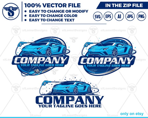 auto detailing - car logo template - Car Detailing Services logo - car wash logo template - car clean logo - auto detailing logo SVG - auto
