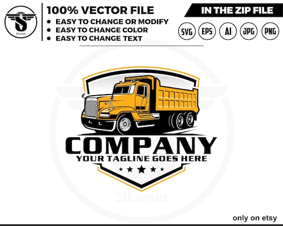 Dump Truck logo, Truck logo Svg, american dump truck logo, trucking logo, industry, heavy, machinery, industrial, equipment, construction