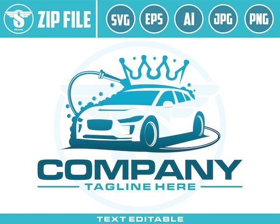 car wash logo svg, Car king wash logo template designs, vehicle cleaning Logo, Car clipart, Car wash svg, automotive logo, svg file