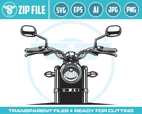 Motorcycle classic Svg, Motorcycle Svg, Chopper Cruiser Svg Harley Svg Clipart Motorbike Svg PNG Files for Cricut Vector For Silhouette SVG