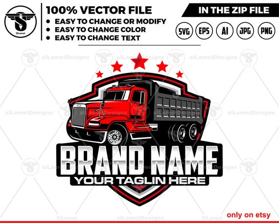 Dump Truck logo, Truck logo Svg, american dump truck logo, trucking logo, industry, heavy, machinery, industrial, equipment, construction