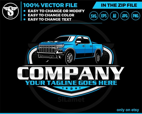 2022 Chevrolet Silverado 1500 truck logo - pickup truck logo