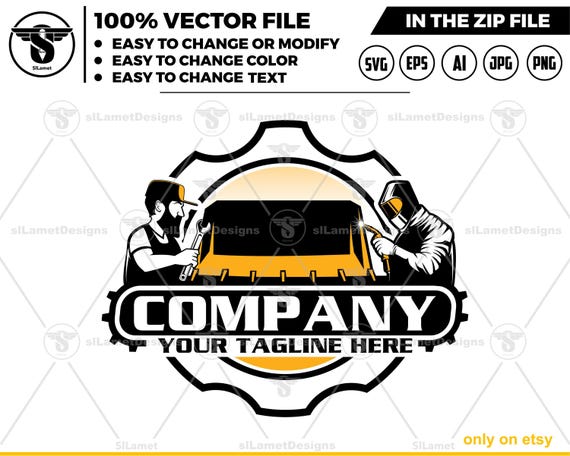 equipment vehicles repair logo - equipment vehicles services logo - heavy equipment svg - attachment equipment repair - welding equipment