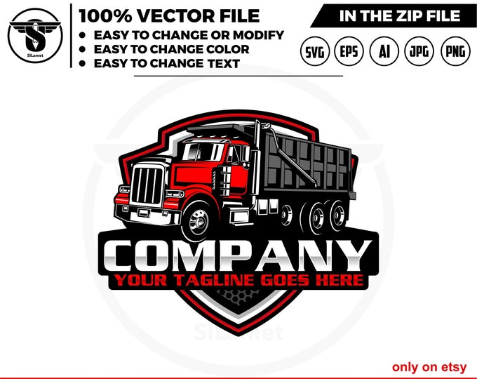 Peterbilt Dump Truck logo, Truck logo Svg, american dump truck logo, trucking logo, industry, industrial, equipment, Peterbilt 389