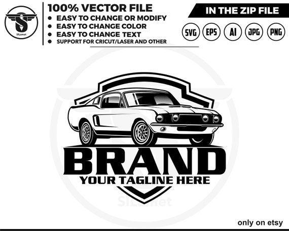 sport car logo, automotive logo, luxury car logo, car logo svg, automotive svg , car logo template, car dealer logo, 1967 gt500