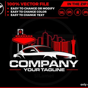 logotipo de las vegas del coche, logotipo del coche y de la ciudad, logotipo del coche del garaje, svg del garaje del coche de lujo, svg del super coche, svg del coche de lujo, svg del coche lamborghini, logotipo del coche
