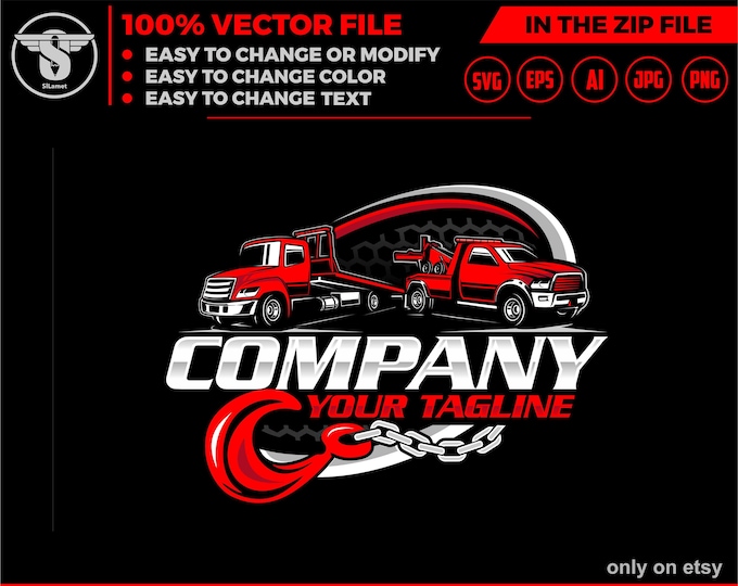 towing truck logo, towing logo template, towing chain svg, tow truck 18 wheeler, tow truck logo, towing service logo, tow car logo