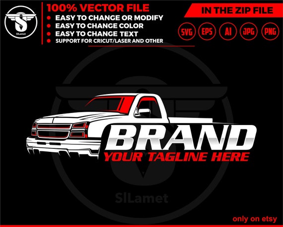CHEVY pickup truck logo - Chevrolet truck logo - pickup truck logo template - Chevy Silverado Truck - 2006 chevrolet silverado 1500