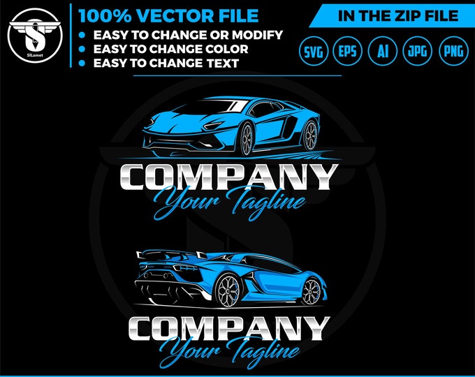 super car logo template, garage car logo, luxury car garage svg, super car svg, luxury car svg, lamborghini car svg, car showroom logo logo