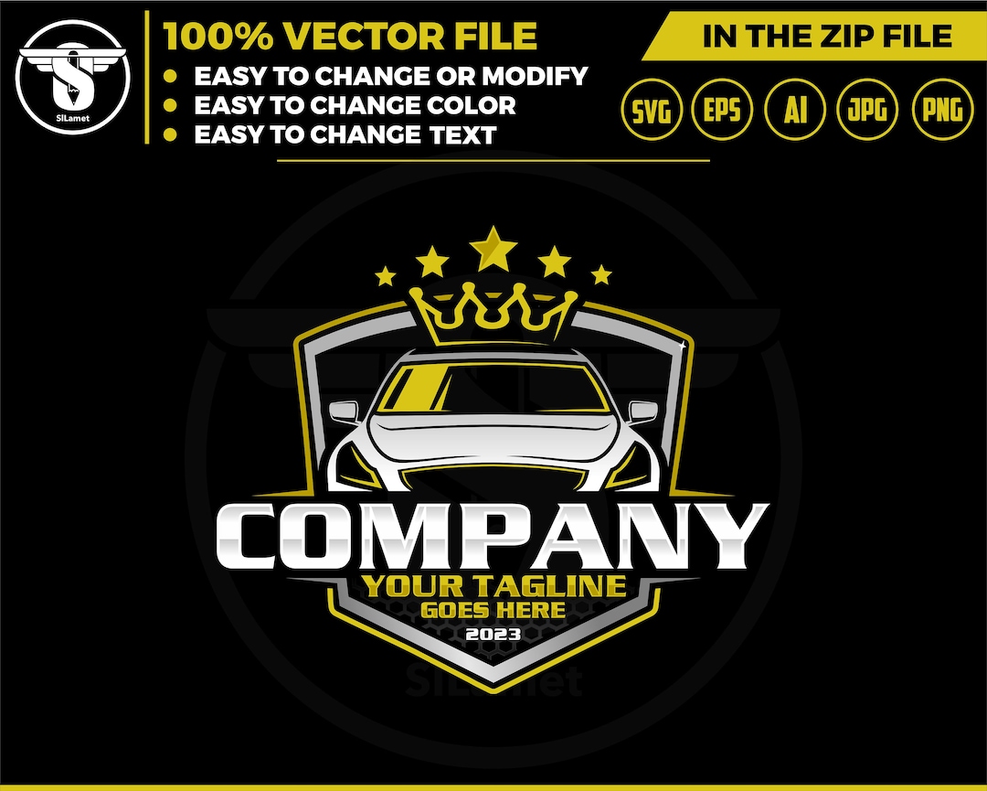 Car King Logo Luxurycar Logo Automotive Logo Etsy