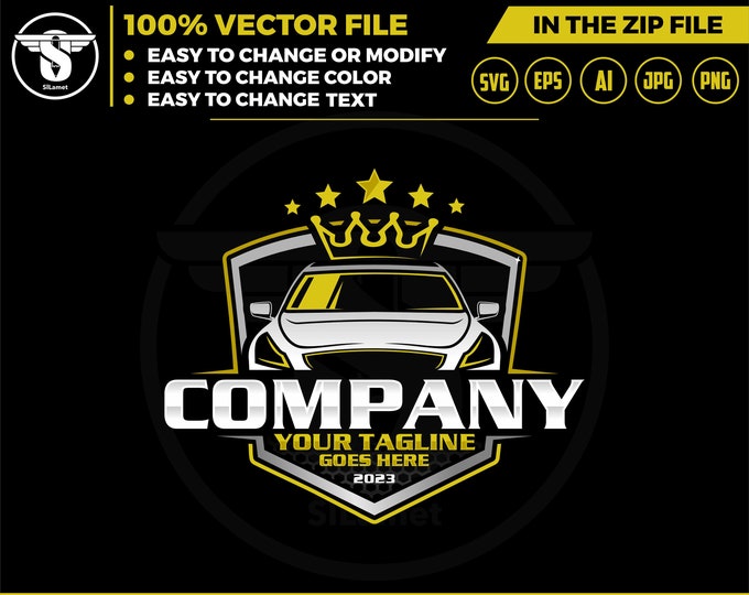 car king logo - luxurycar logo - automotive logo