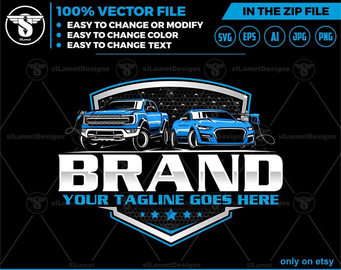 auto detailing - car detailing logo - Car Detailing Services logo - car wash logo template - car clean logo - car and pickup detailing logo