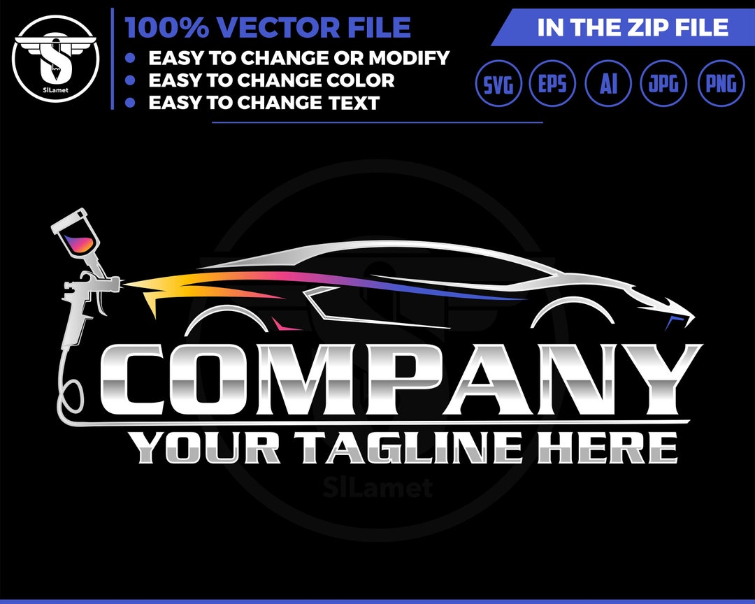 Car Painting Logo, Auto Paint Logo, Car Paint Logo, Paint Body Car Logo