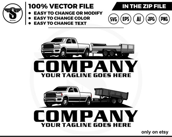 pickup dump trailer , dump trailer logo, pickup svg,trailer logo,trailer towing, logo,towing Company, Logo pickup ford, ford truck