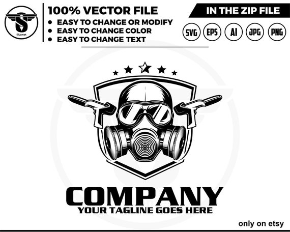 Powder coating logo