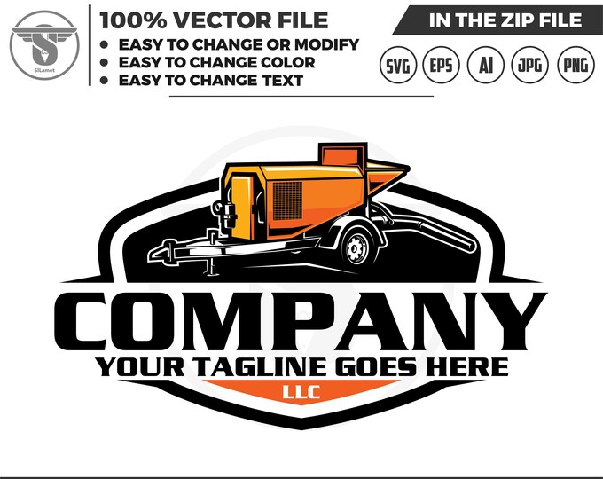 Concrete pump logo - pumping logo - pumping svg