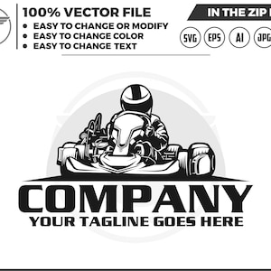Go Kart Racer SVG: Printable Vinyl Sticker Cut Files