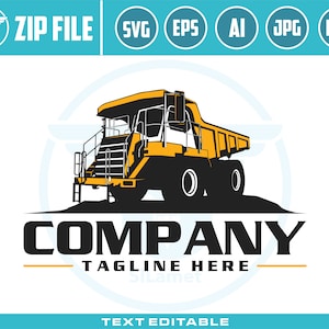 monster dump truck logo, Dump Truck Svg, dump truck, Dump Truck vector, Dump truck logo, Trucks Svg, Construction Clipart,  Construction,