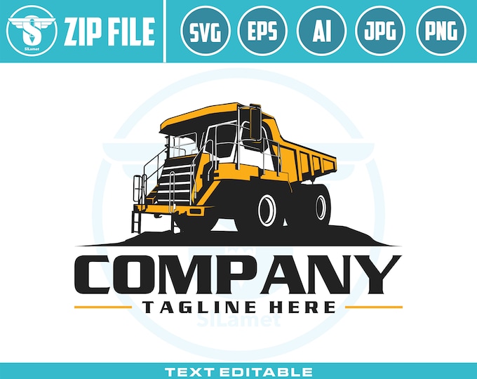monster dump truck logo, Dump Truck Svg, dump truck, Dump Truck vector, Dump truck logo, Trucks Svg, Construction Clipart,  Construction,