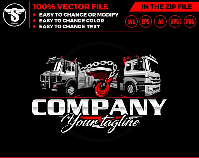 big towing truck logo, towing logo template, towing chain svg, tow truck 18 wheeler, tow truck logo, towing service logo tow car logo