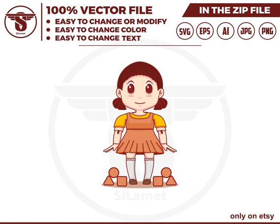chubby doll cartoon svg - cute doll svg, chubby doll svg