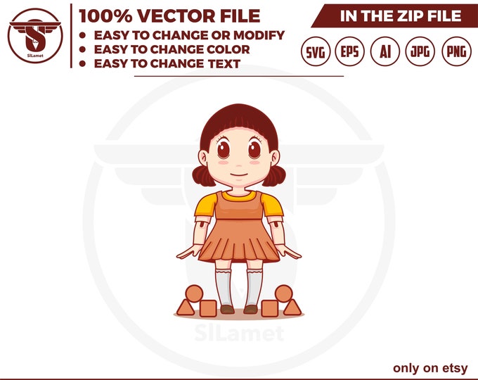 chubby doll cartoon svg - cute doll svg, chubby doll svg