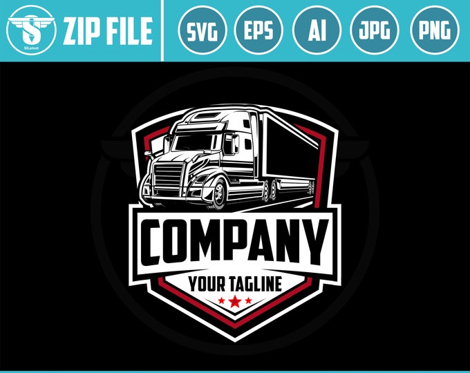 trucking svg, Trucking Company Logo, Moving Truck, Semi Truck, Trucking Brand, Truck Door Logo, Trucker Logo, trucking t-shirt, truck print
