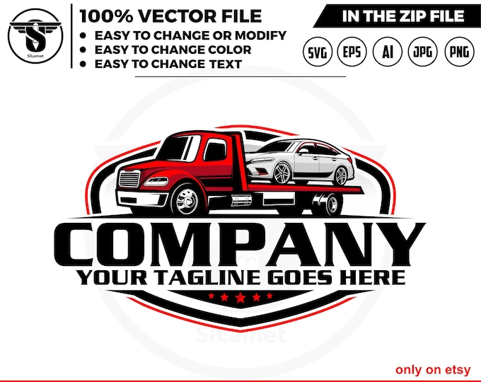 towing truck flatbed logo, towing logo template, towing chain svg, tow truck 18 wheeler, tow truck logo, towing service logo, tow car logo