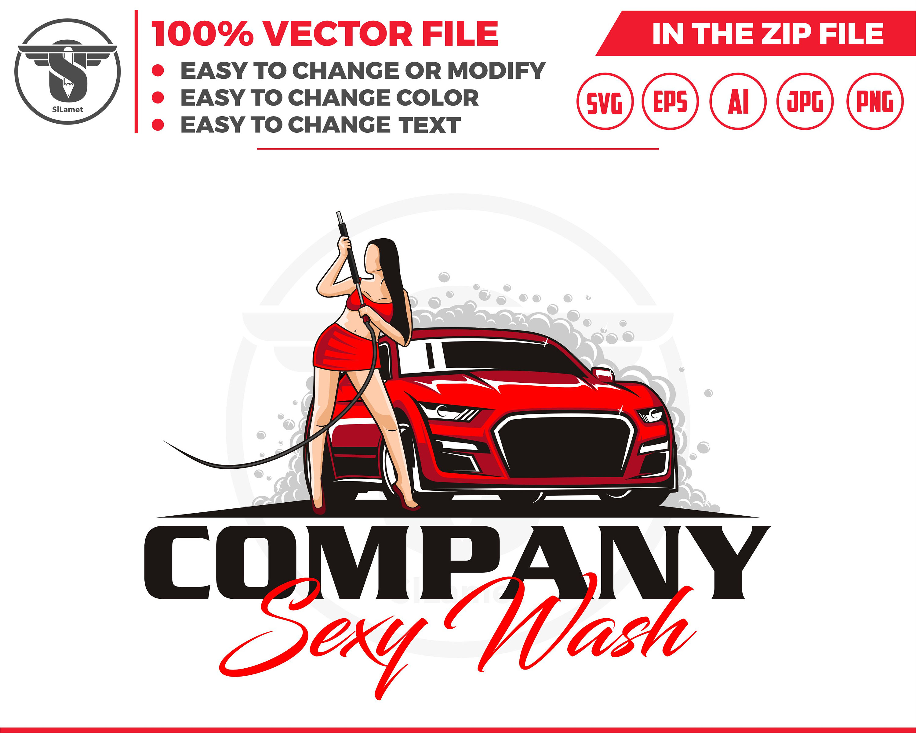Auto Detailing Car Logo Company Svg, Car Washing Company Logo Svg, Car Wash  Logo Template, Car Clean Logo Svg, Car Detailing Services Logo 