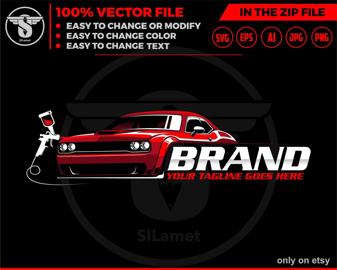 Car Painting Logo, Auto Paint Logo, Car Paint Logo, Paint Body Car Logo