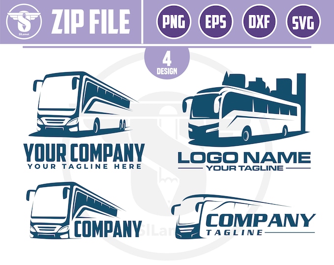 bus city svg, bus svg, bus logo svg, bus, printable Vinyl/ Sticker, Cut Files for Cricut, Vector INSTANT DOWNLOAD