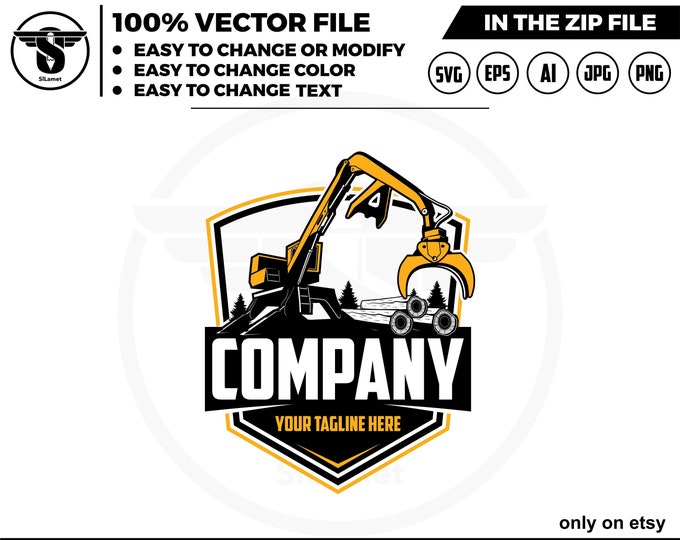 barko loader logo - logging equipment logo - heavy logging equipment logo - Logging Machines logo