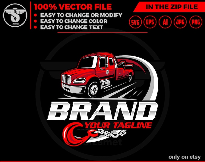 tow truck 18 wheeler LOGO, towing truck logo, towing logo template, towing chain svg, , tow truck logo, towing service logo, tow car logo