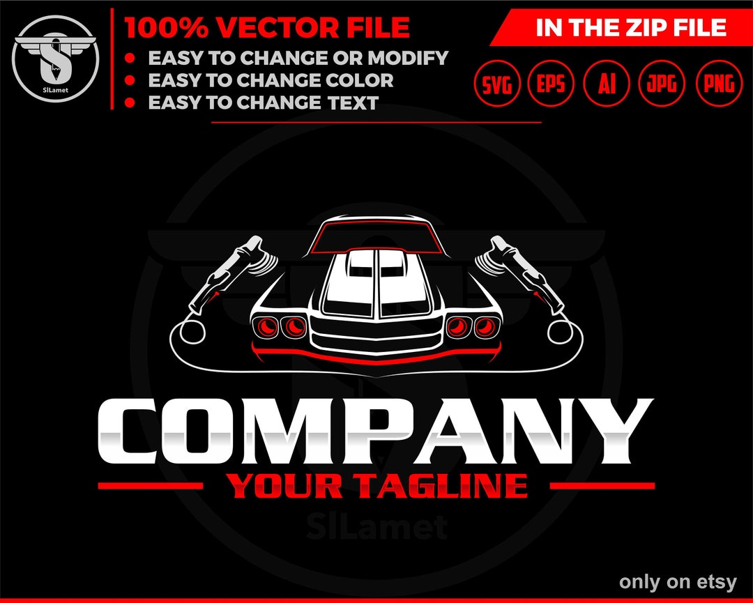 Car Detailing Logo Template: Auto Repair SVG, PNG, EPS (digital Download) -  Etsy, image size:1080x865