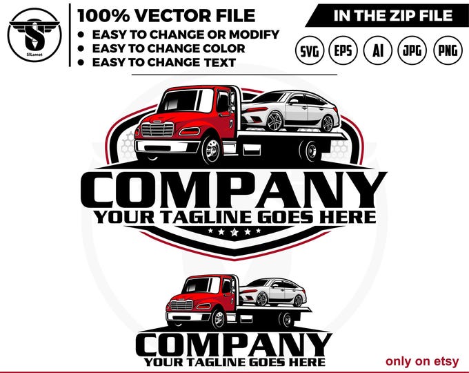 towing truck flatbed logo, towing logo template, towing chain svg, tow truck 18 wheeler, tow truck logo, towing service logo, luxury towing