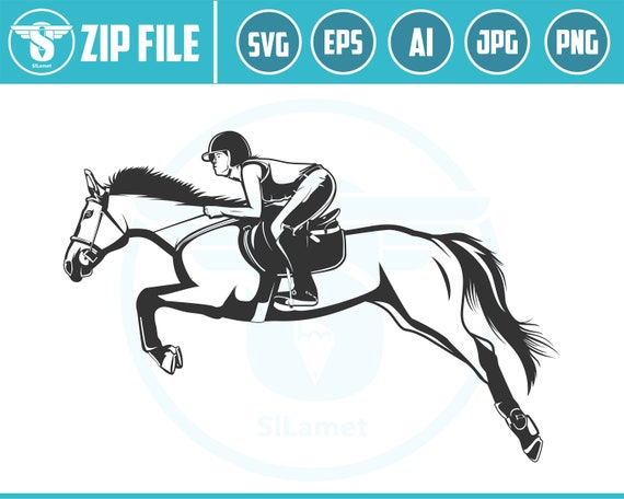 horseman svg, jumping horse svg, Horse svg, Rustic svg, summer svg, Animal Silhouette, joki SVG, shirt svg, Cut File Cricut, Silhouette