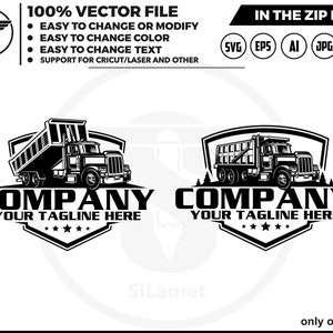 Dump Truck logo, Truck logo Svg, american dump truck logo, trucking logo, equipment, construction, dump truck cricut vinyl