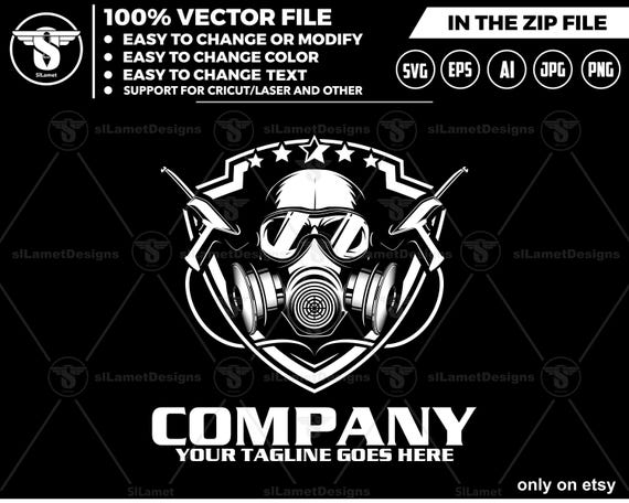 Powder Coating Logo Template - Auto Paint Shop Logo - Industrial Coating Logo - Modern Painting Business Logo - Editable Vector Logo