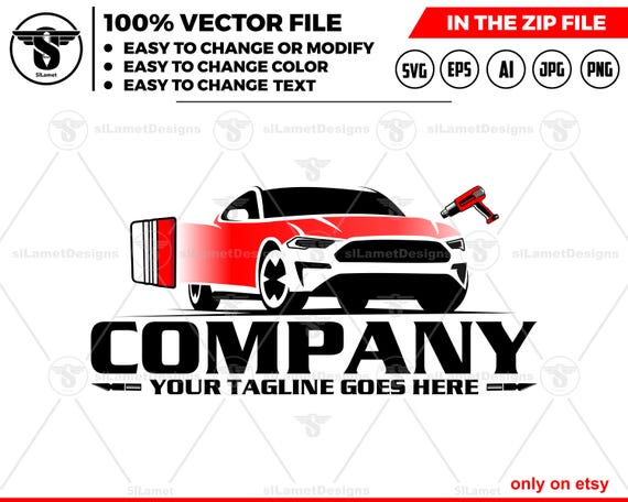 Wrap tools Logo - Vehicle Wrap Logo - Auto Wrap Business Design - Custom Vinyl Wrap logo- Car Styling Service logo