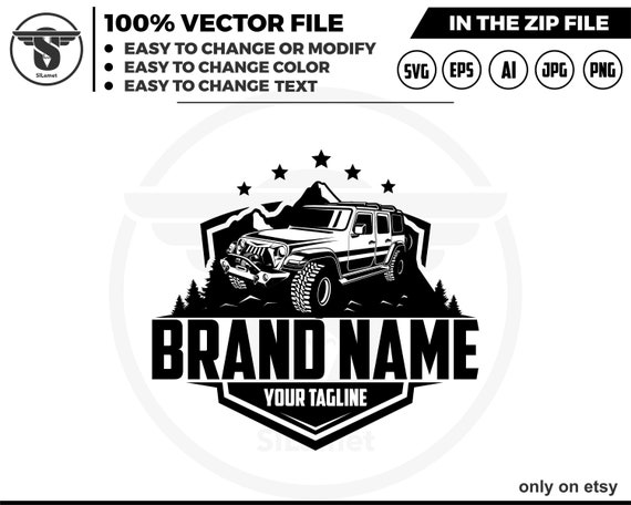 Off road logo vector - Offroad adventure car logo - adventure car