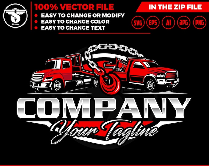 towing truck logo, towing logo template, towing chain svg, tow truck 18 wheeler, tow truck logo, towing service logo, tow car logo