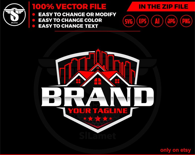 building house logo, housing logo, home logo, residential logo, Pressure Wash logo - Wash House logo - house washing logo