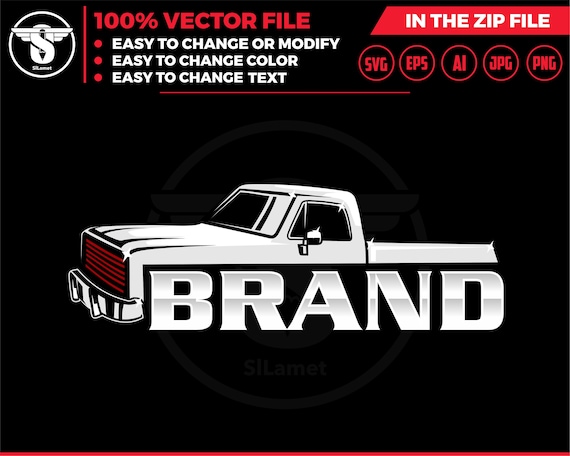 pickup logo, pickup truck svg, pickup truck Company Logo, pickup truck outline, pickup truck line art, pickup truck Brand, offroad t-shirt