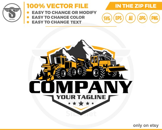 logging equipment logo - heavy logging equipment logo - Logging Machines logo