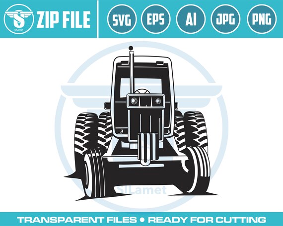 Farm Tractor Svg, Tractor Svg, Tractor Cut Files, Tractor Files for Cricut, Tractor Clipart, Tractor Png, Tractor Dxf, Tractor Eps